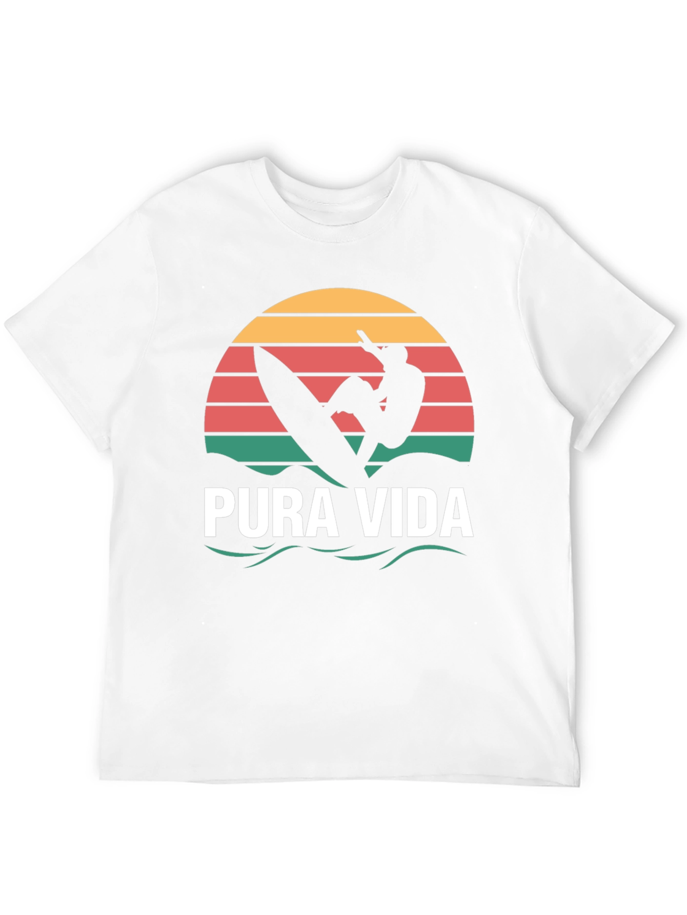 Pura Vida Surfer T-Shirt - Black Tee