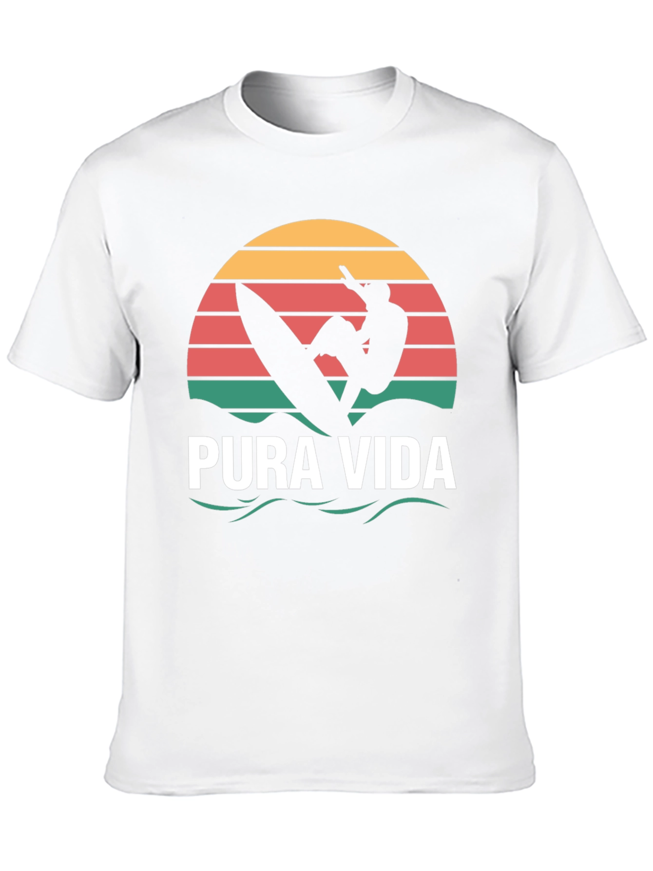 Pura Vida Surfer T-Shirt - Black Tee
