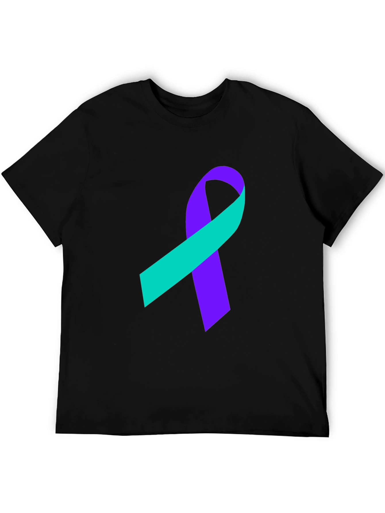 Awareness Ribbon Graphic Tee - Black T-Shirt