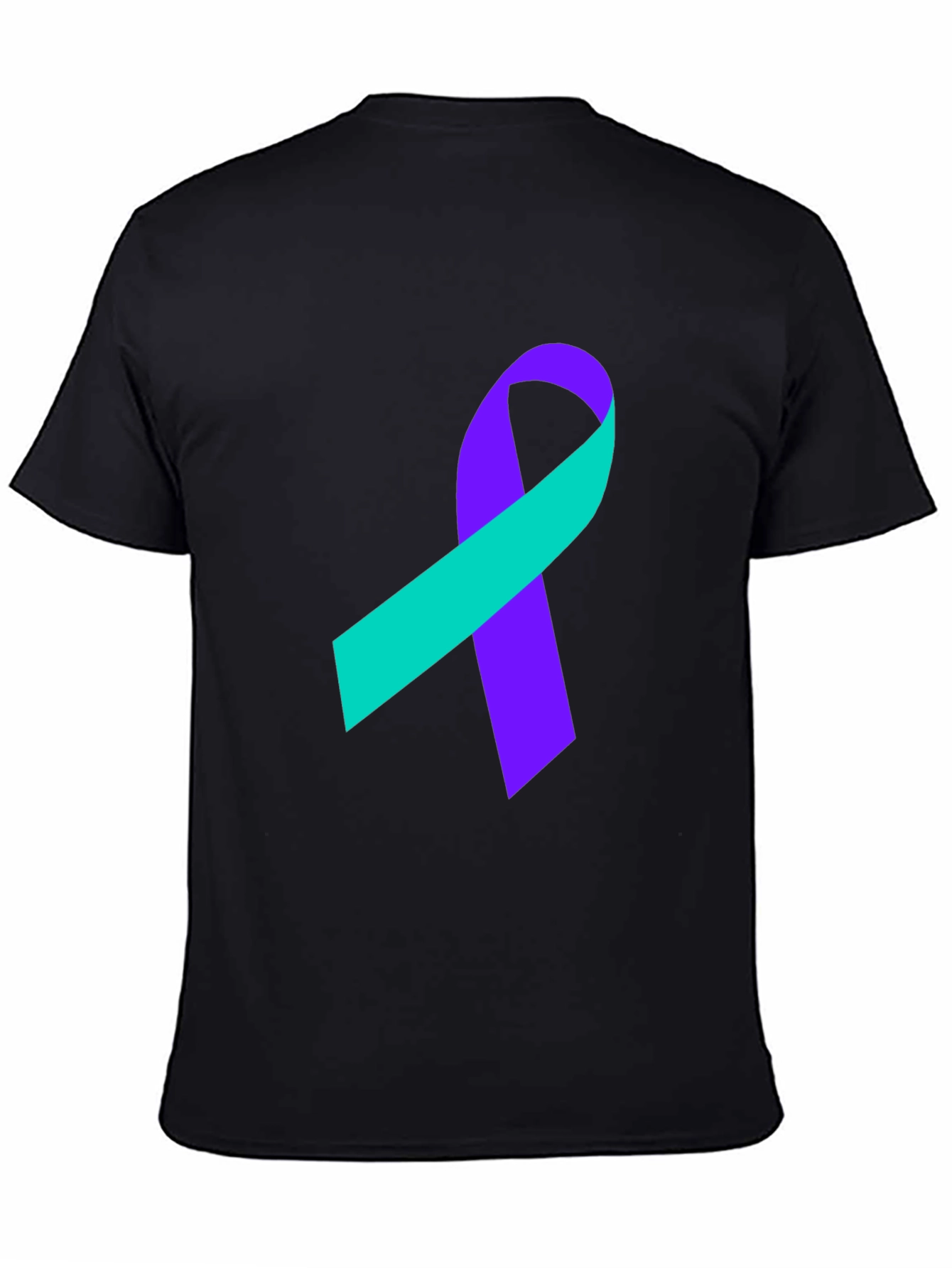 Awareness Ribbon Graphic Tee - Black T-Shirt