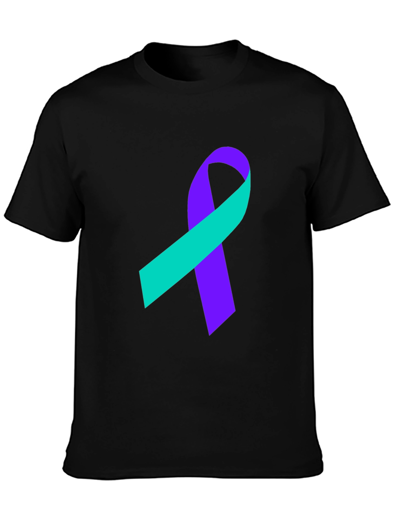 Awareness Ribbon Graphic Tee - Black T-Shirt