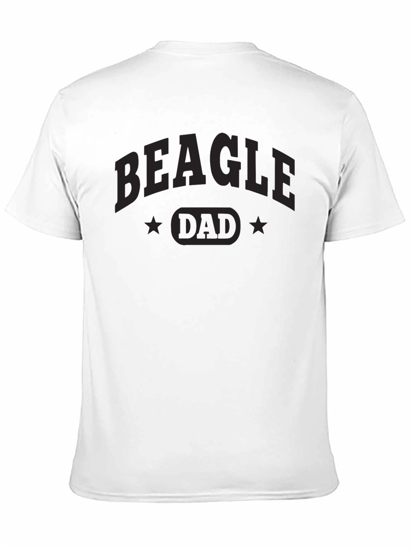Beagle Dad Black T-Shirt - Dog Lover Apparel