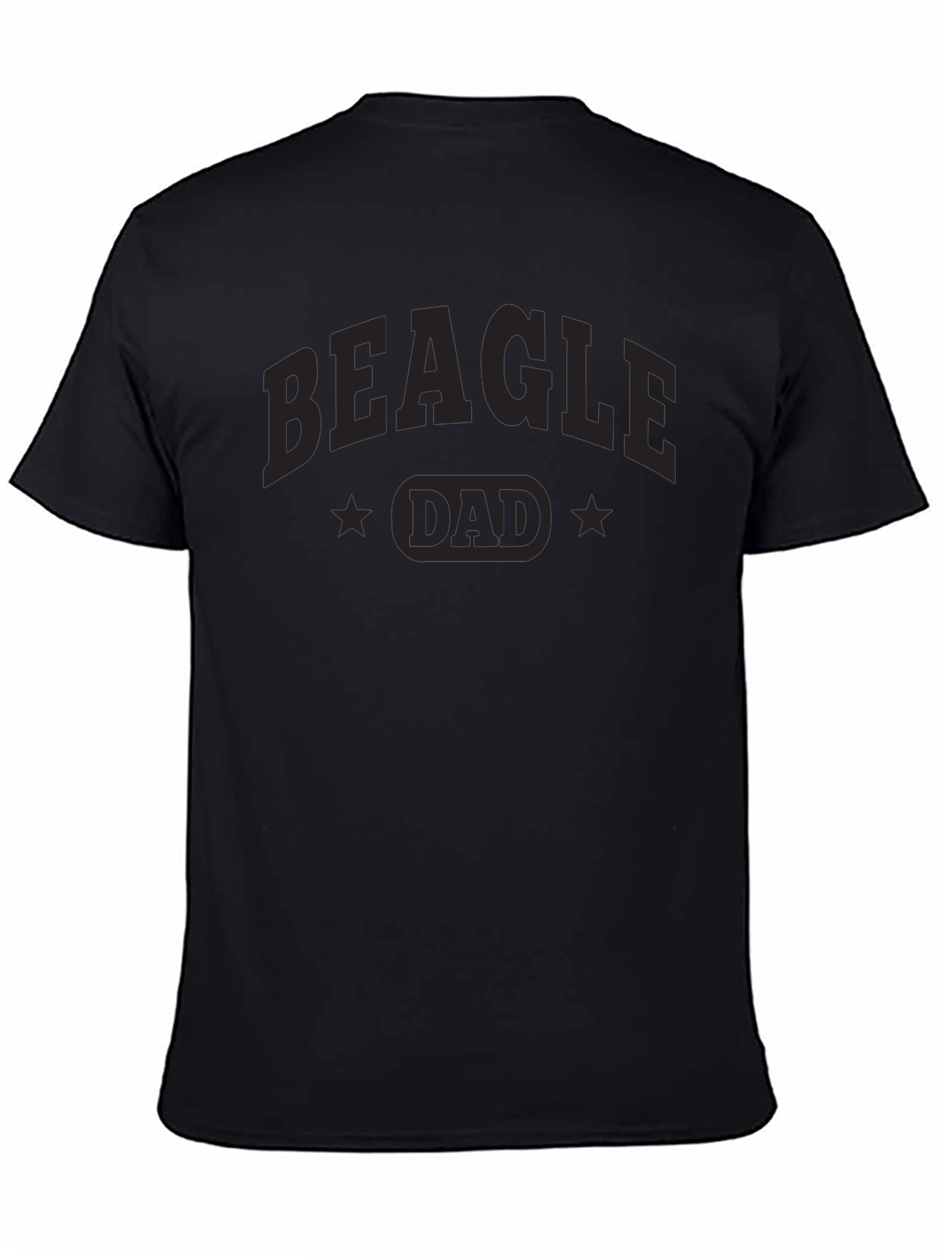 Beagle Dad Black T-Shirt - Dog Lover Apparel