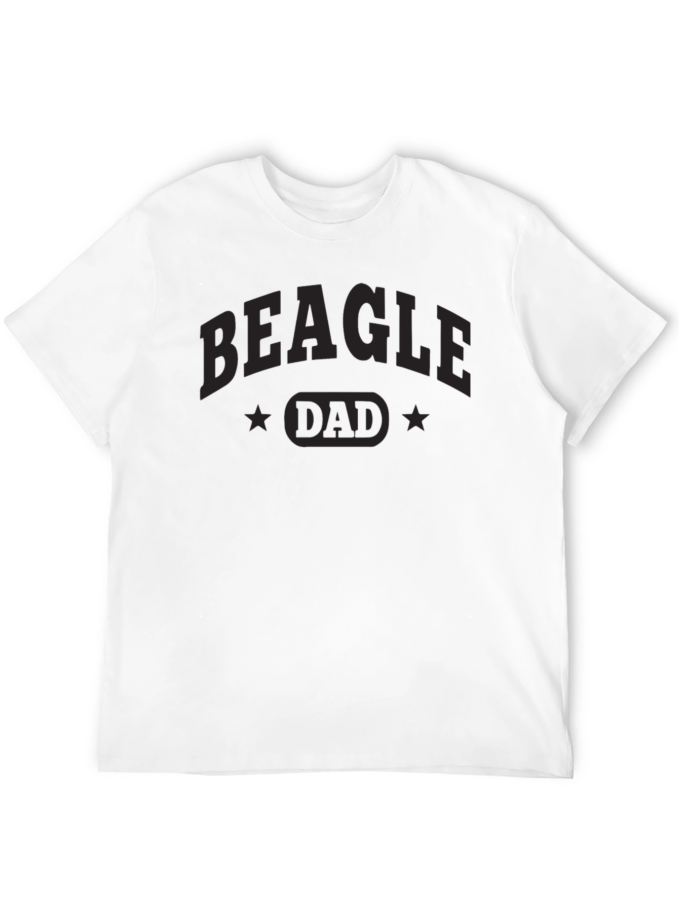 Beagle Dad Black T-Shirt - Dog Lover Apparel