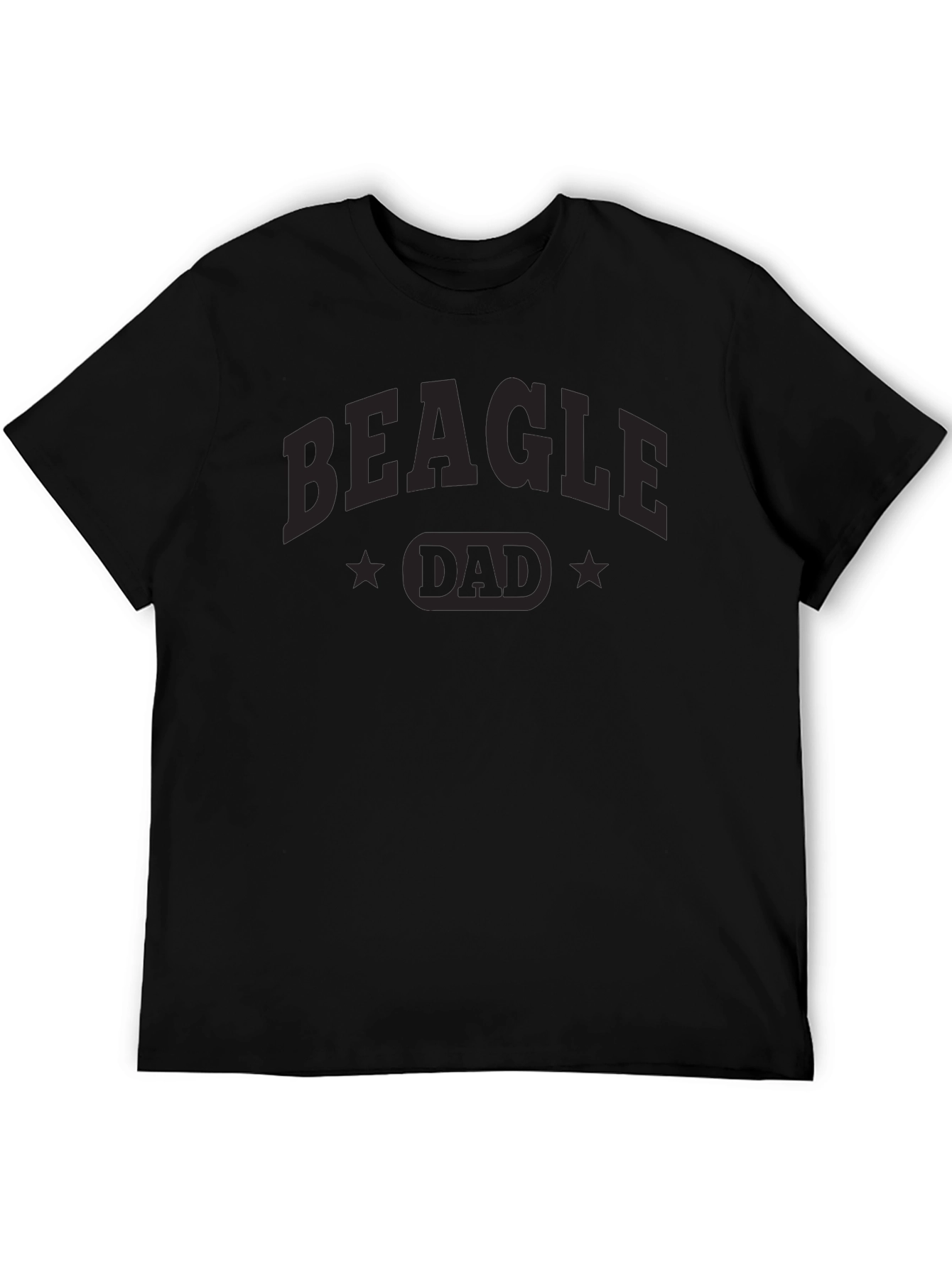 Beagle Dad Black T-Shirt - Dog Lover Apparel