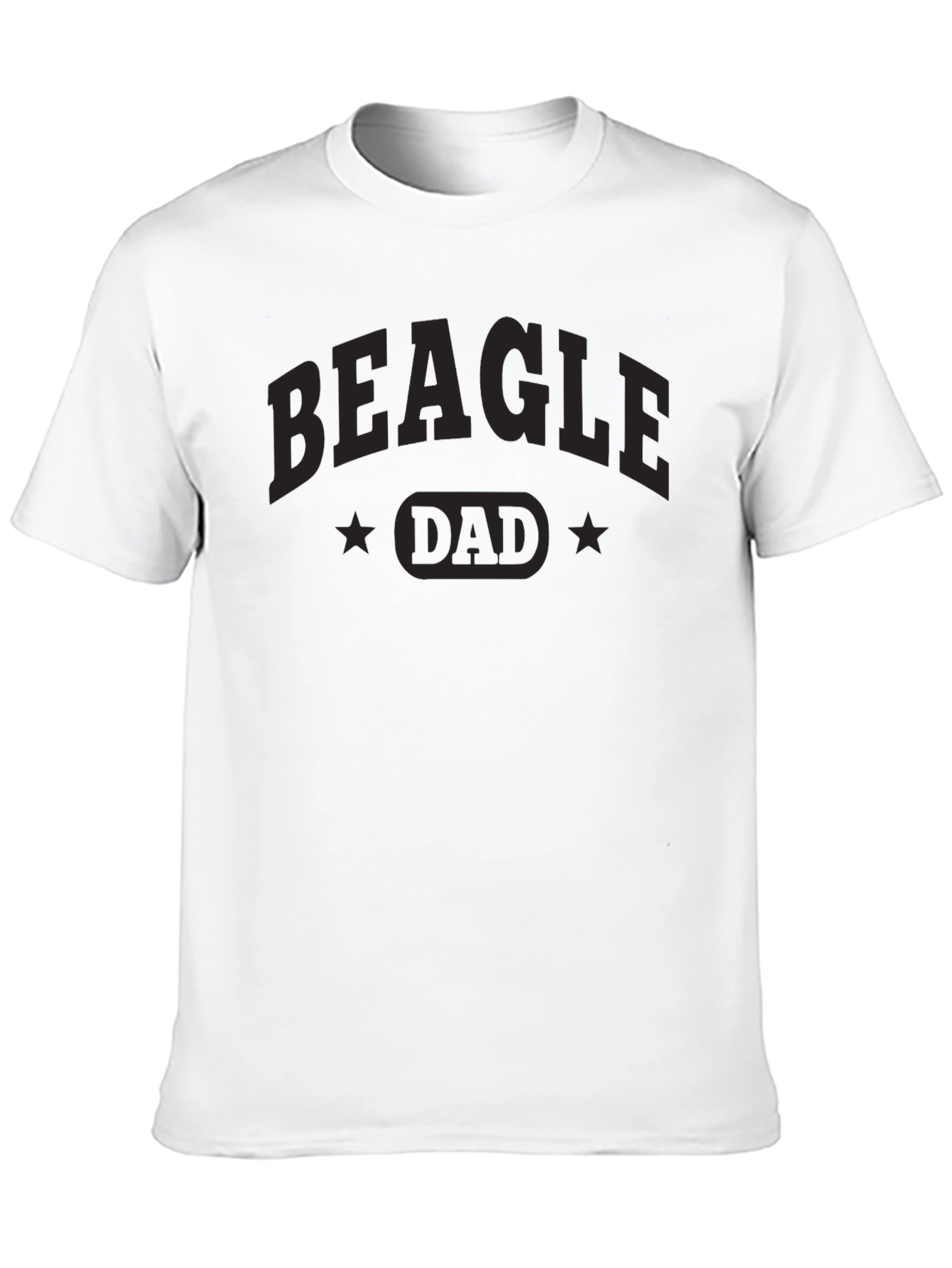 Beagle Dad Black T-Shirt - Dog Lover Apparel