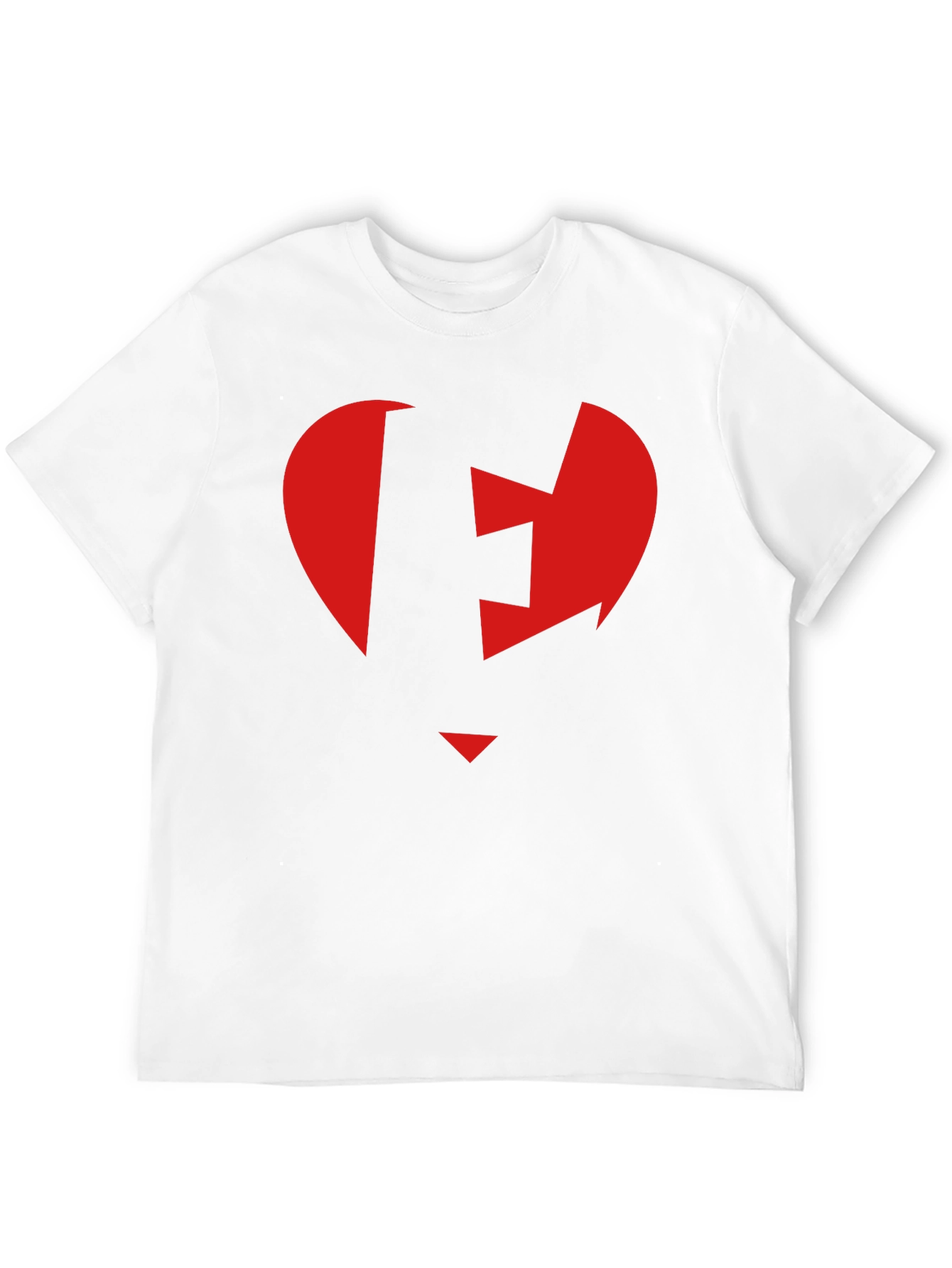 Red Heart Arrow Black T-Shirt