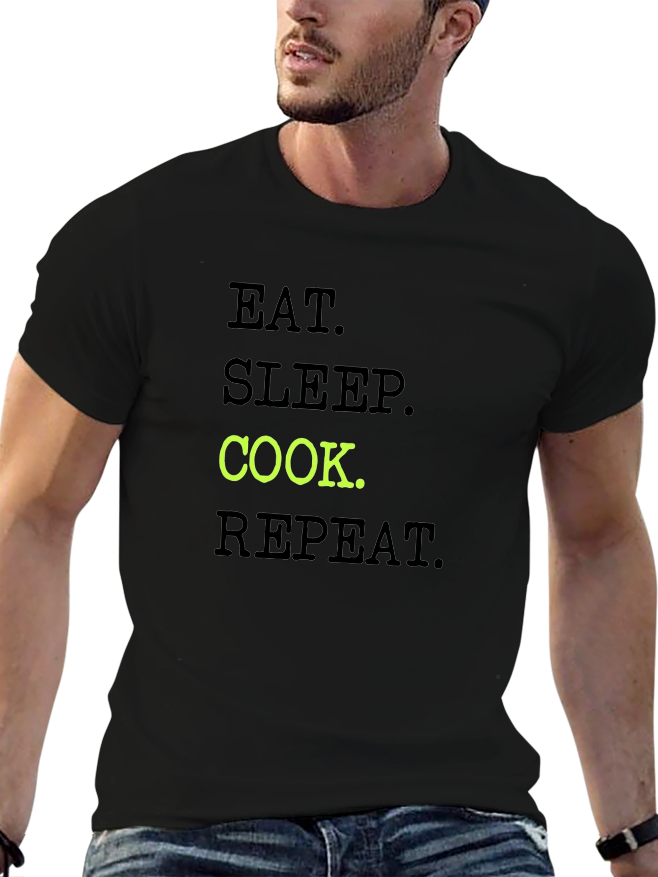 Eat Sleep Cook Repeat - Mens Graphic Tee