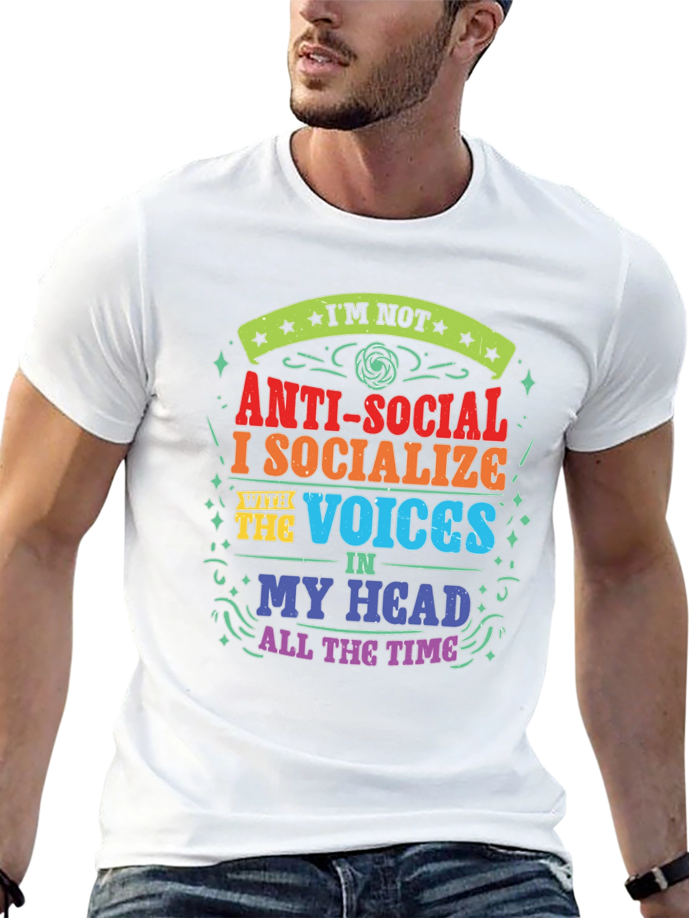 Anti-Social Voices in My Head T-Shirt