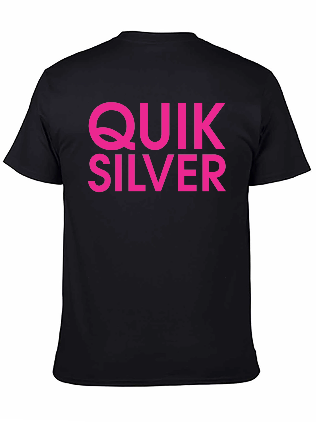 Quiksilver Graphic Tee - Black Cotton Blend