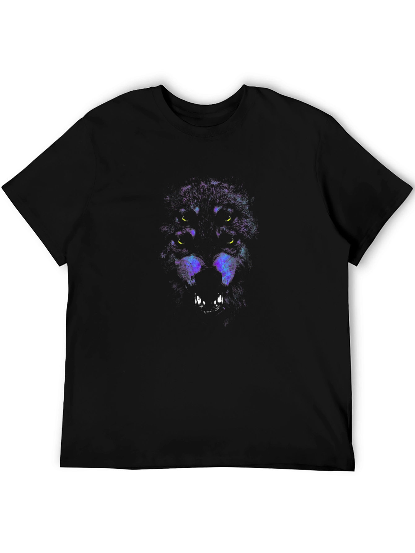 Wolf Pack Graphic Tee - Mens Black T-Shirt