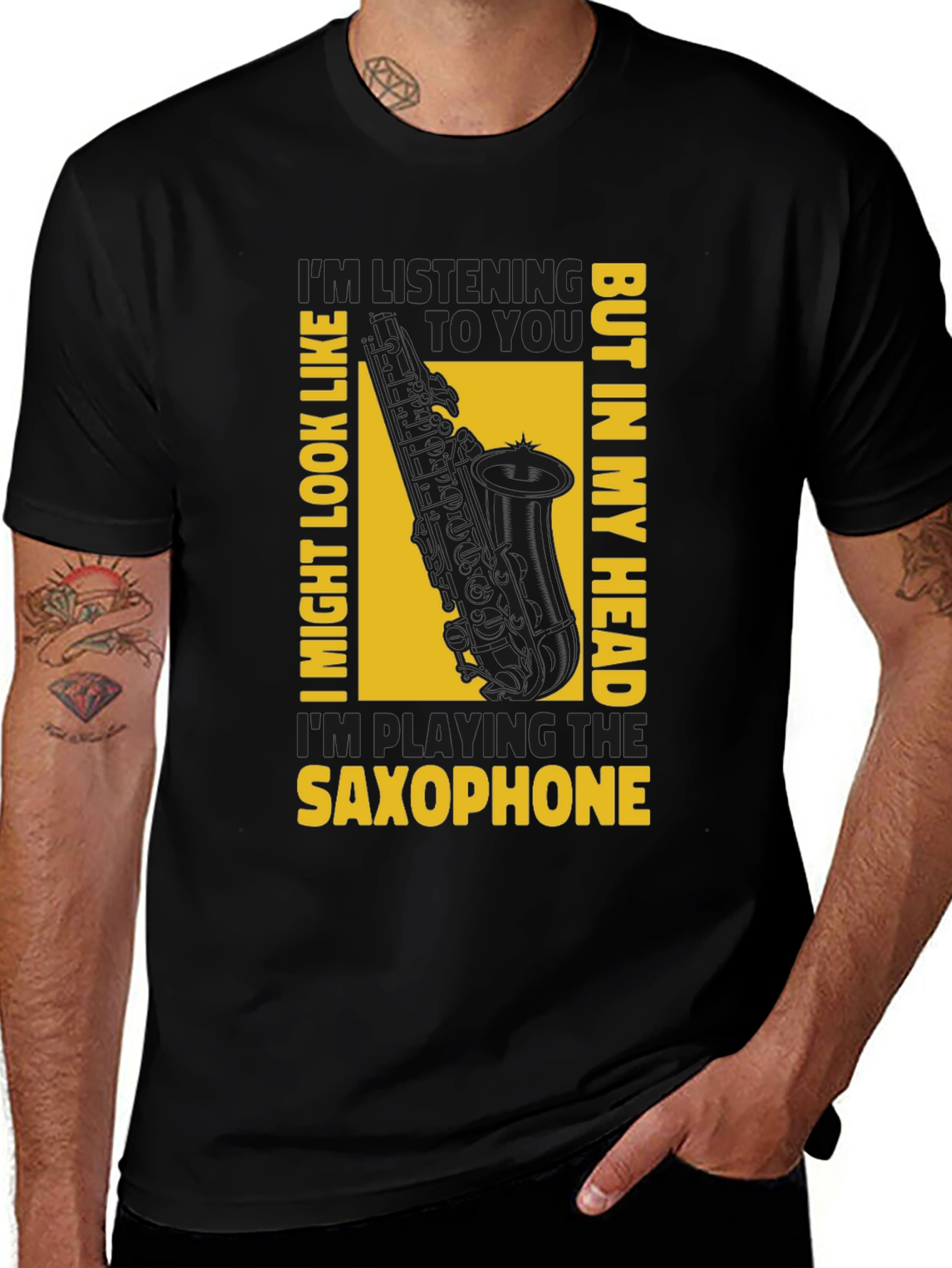 Saxophone Player T-Shirt - Funny Music Tee