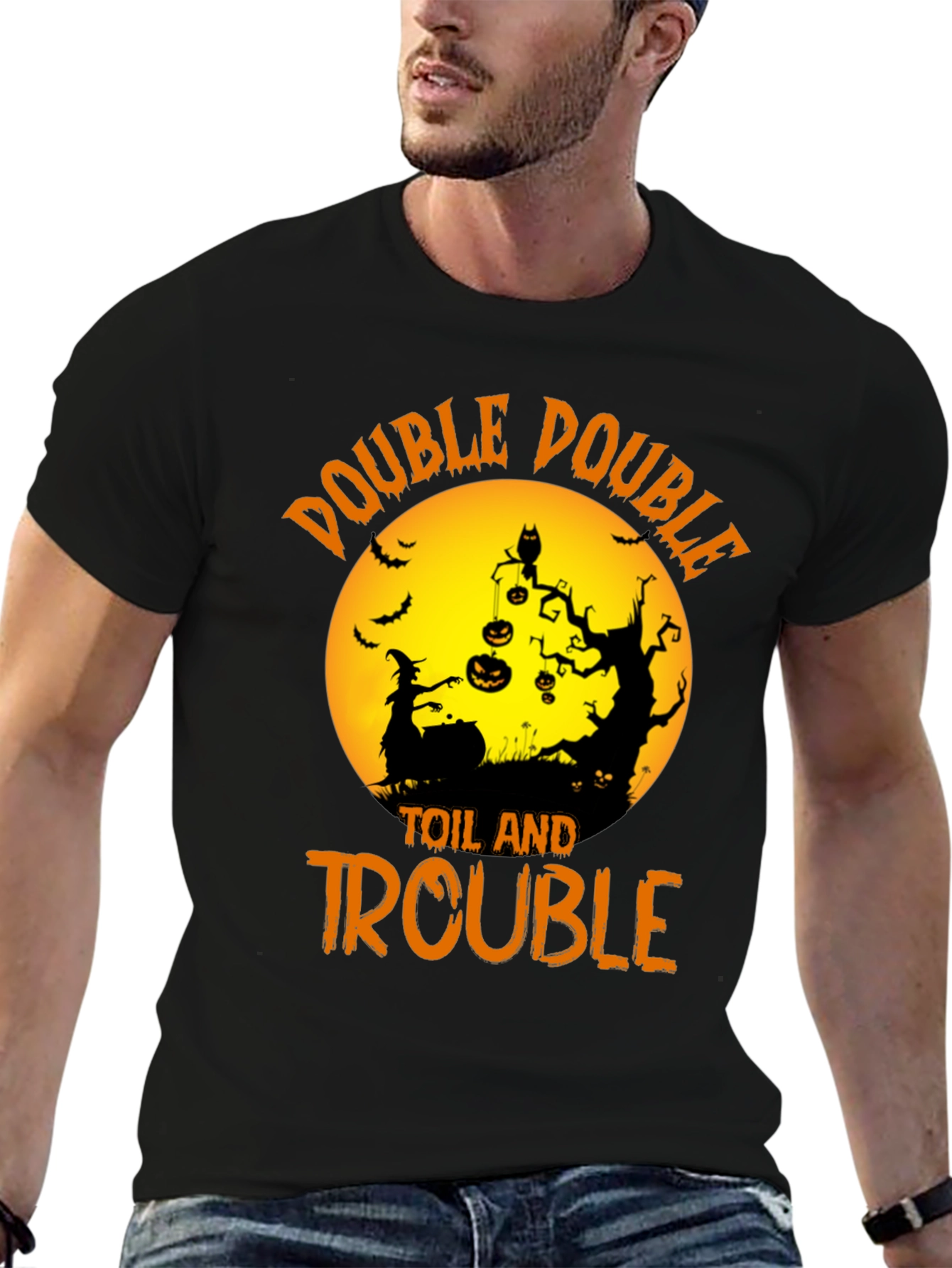 Halloween Double Double Toil and Trouble Graphic Tee