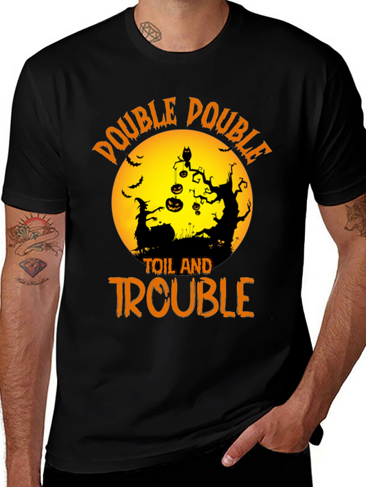 Halloween Double Double Toil and Trouble Graphic Tee