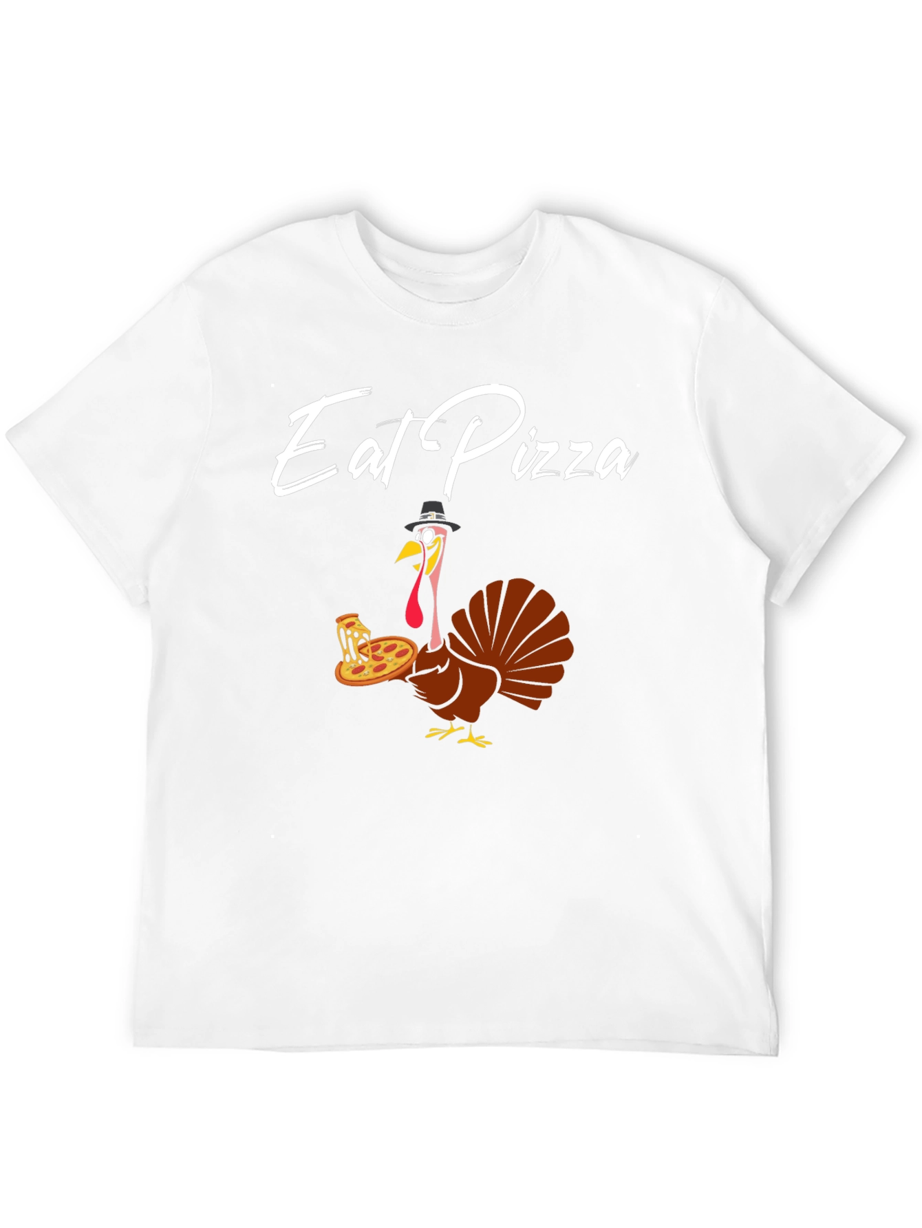Eat Pizza Turkey T-Shirt - Thanksgiving Fun