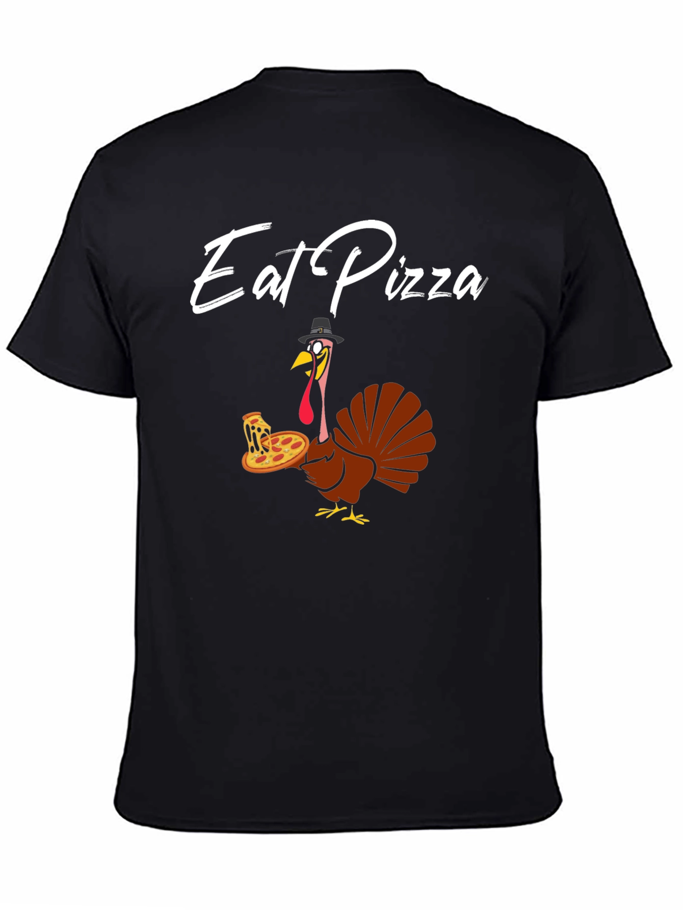 Eat Pizza Turkey T-Shirt - Thanksgiving Fun
