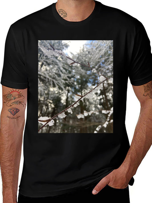 Winter Branch Graphic Tee - Nature Inspired Design
