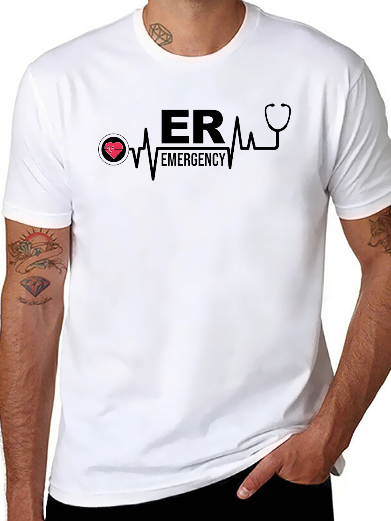 ER Emergency Graphic Print T-Shirt
