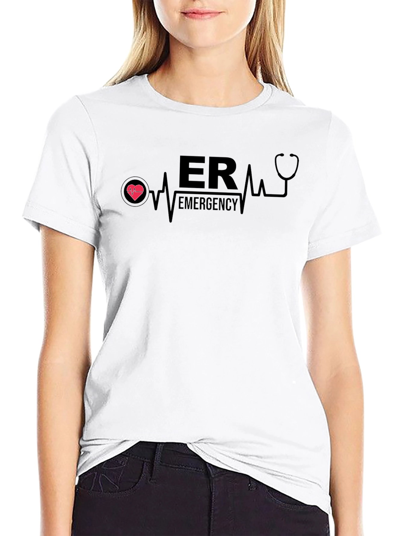 ER Emergency Graphic Print T-Shirt