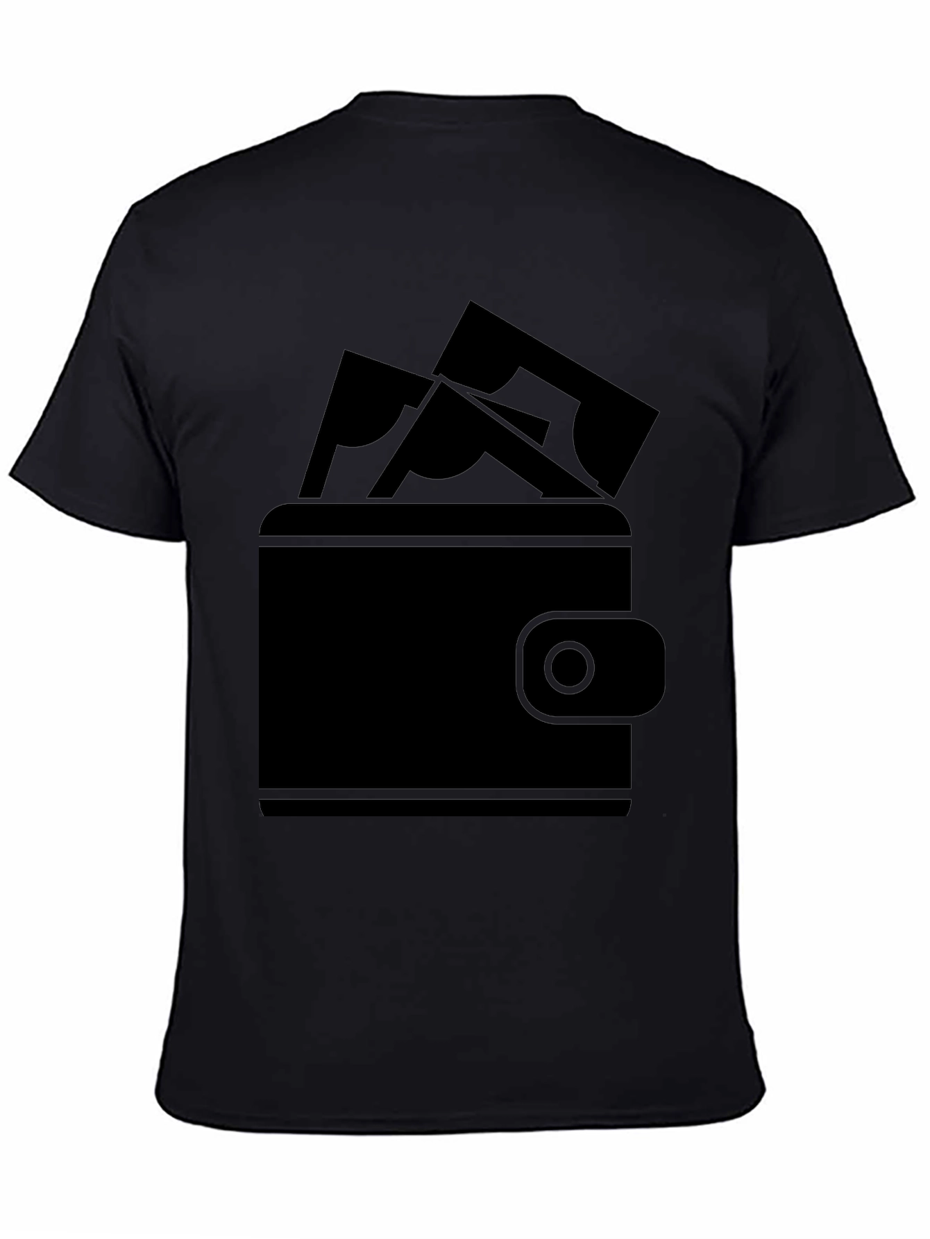 Money Wallet Graphic Tee - Black