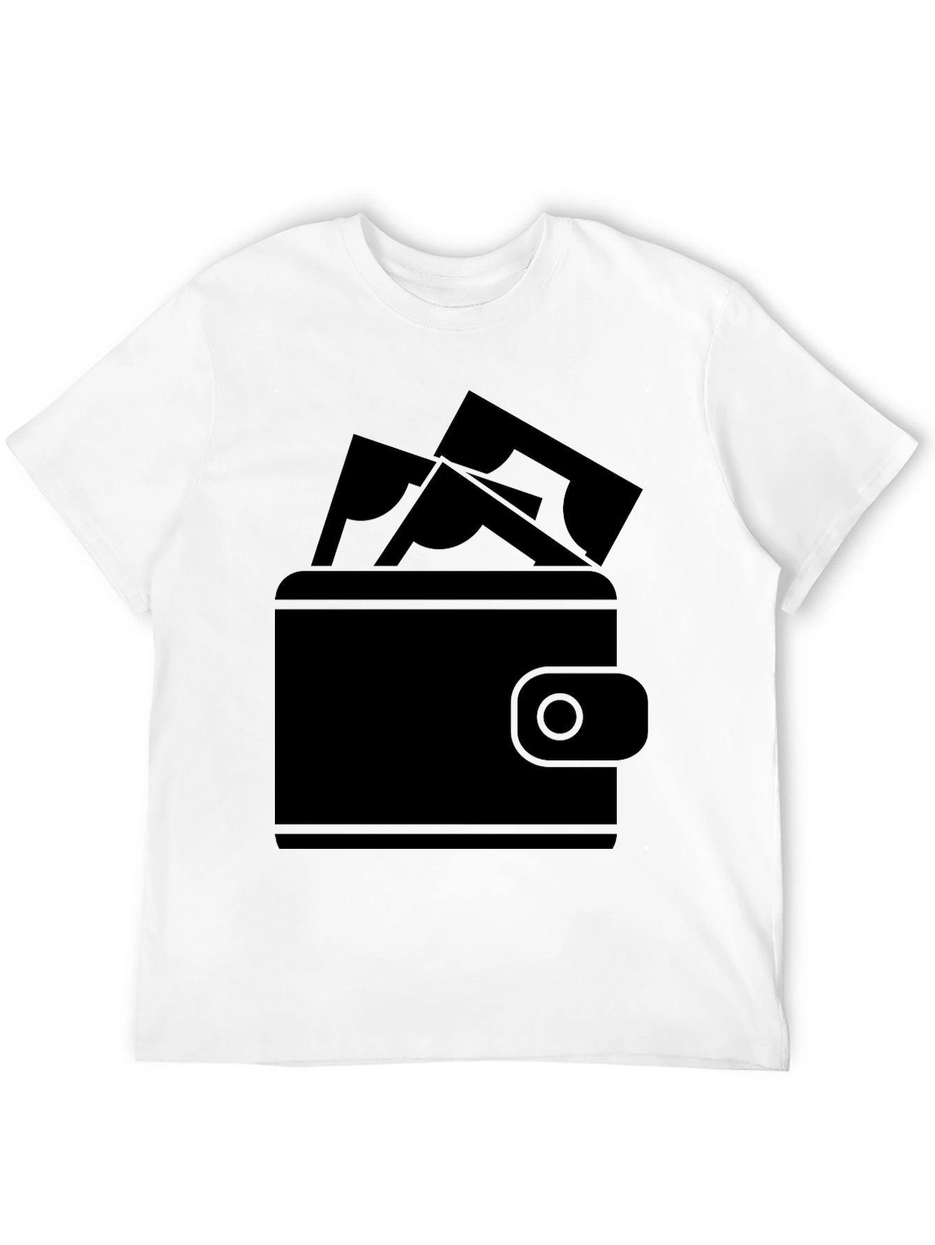 Money Wallet Graphic Tee - Black