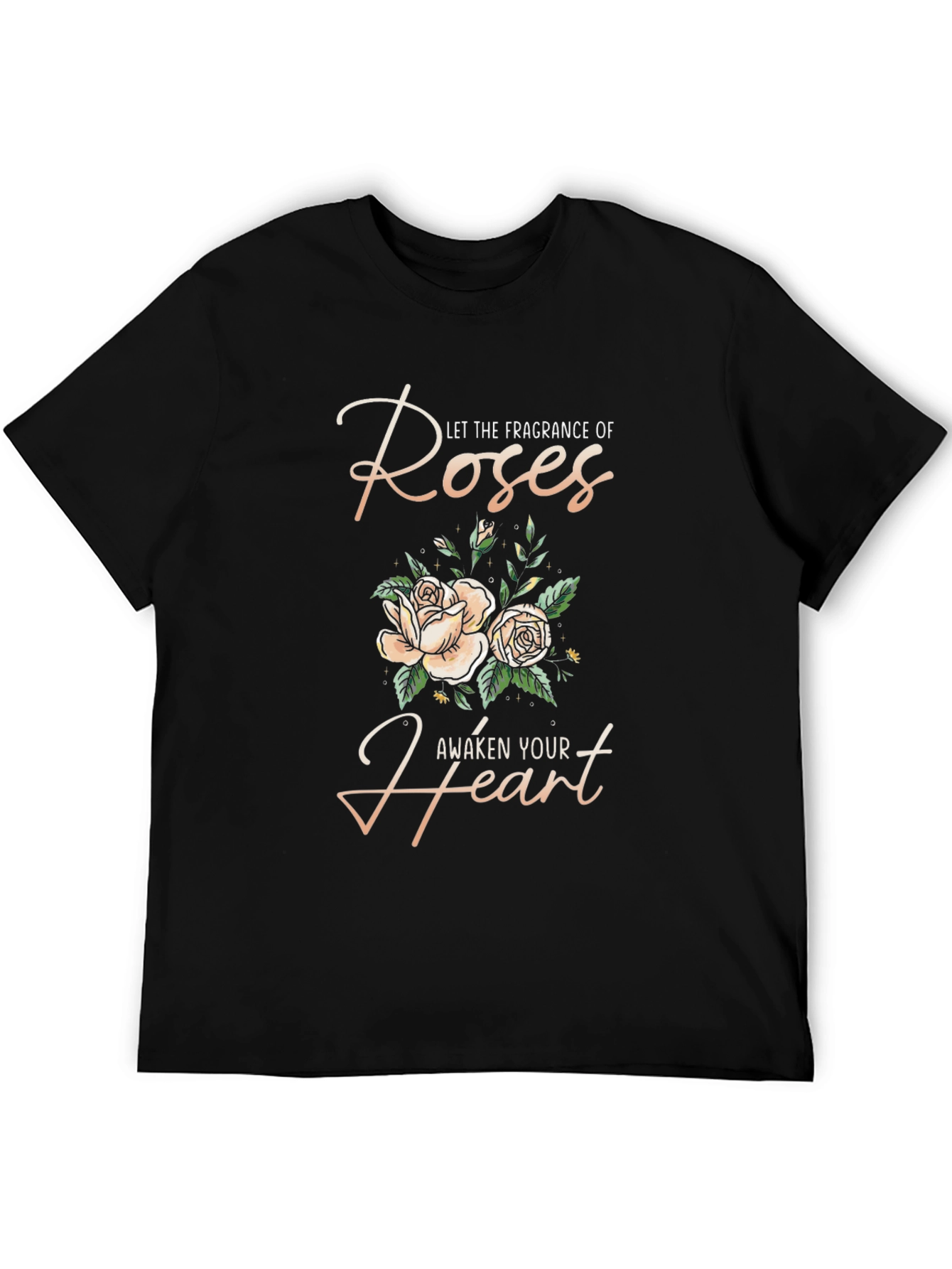 Roses Fragrance Graphic T-Shirt for Men