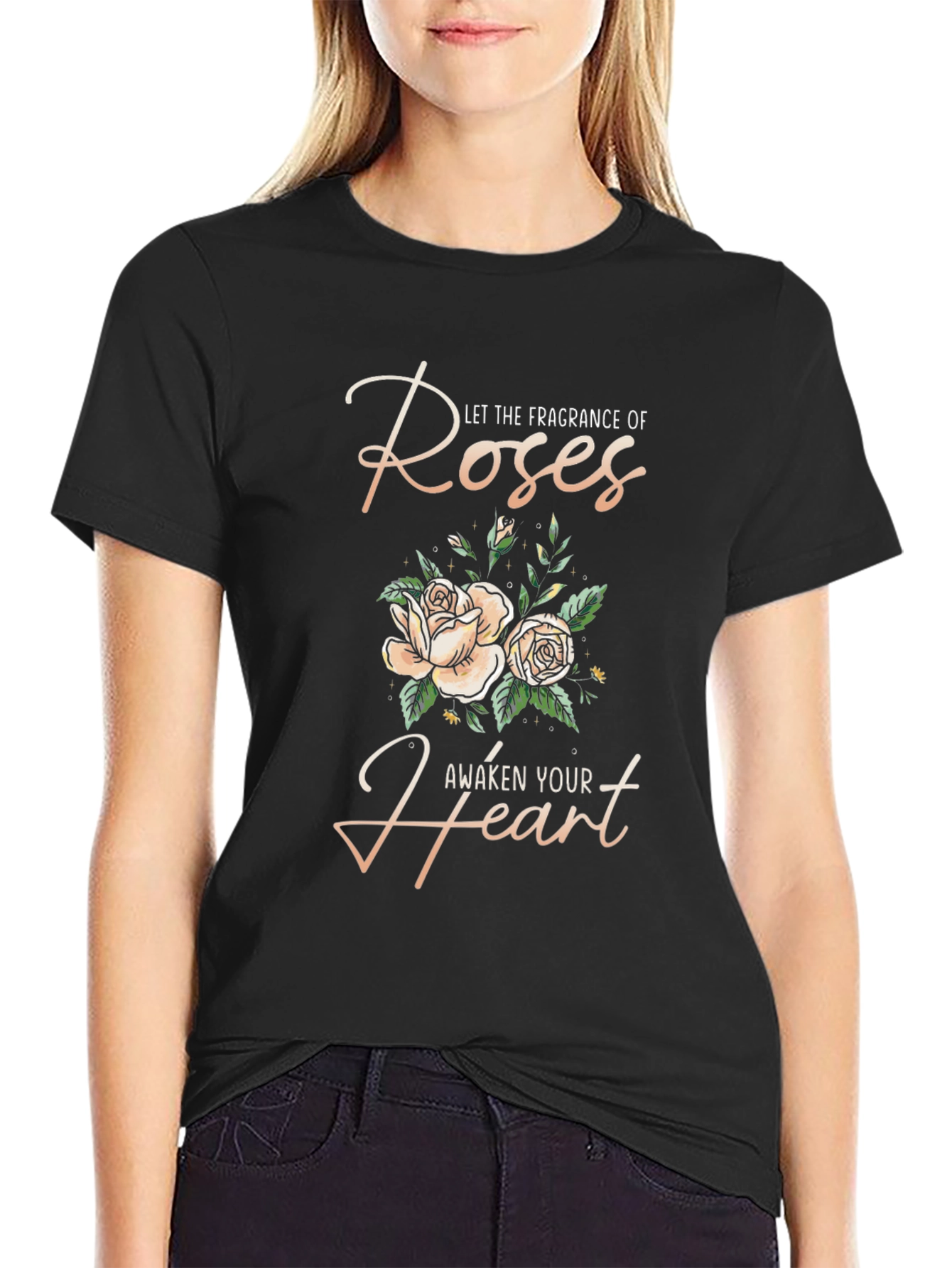 Roses Fragrance Graphic T-Shirt for Men