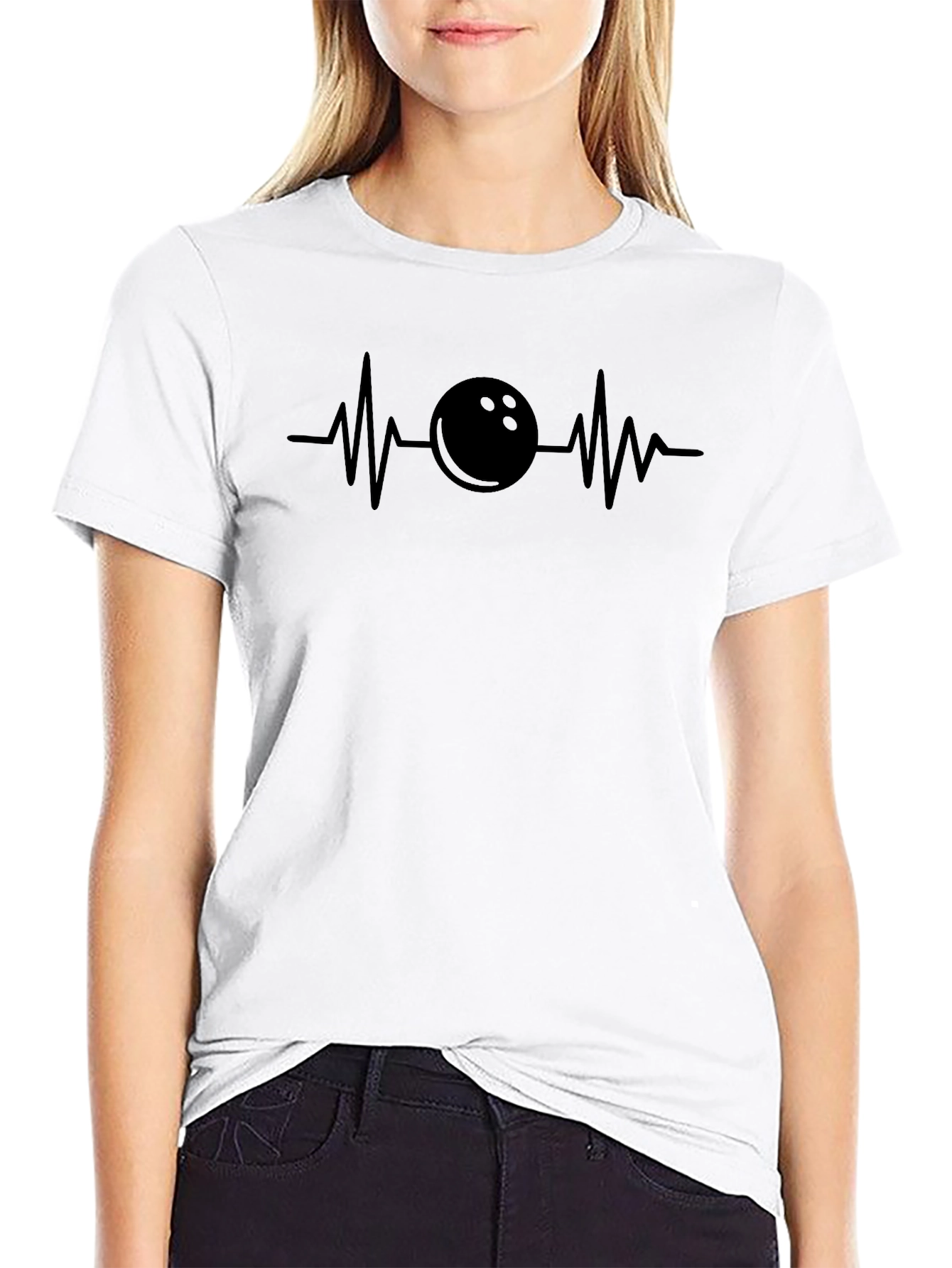 Bowling Heartbeat T-Shirt - Strike Life
