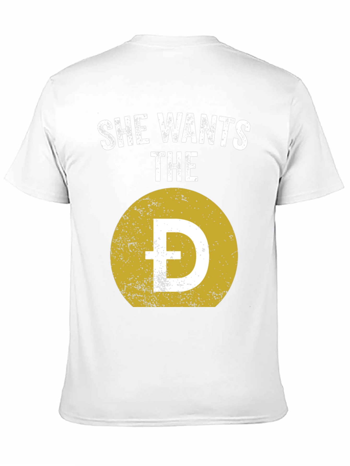 She Wants The D Dogecoin Crypto Meme Black T-Shirt