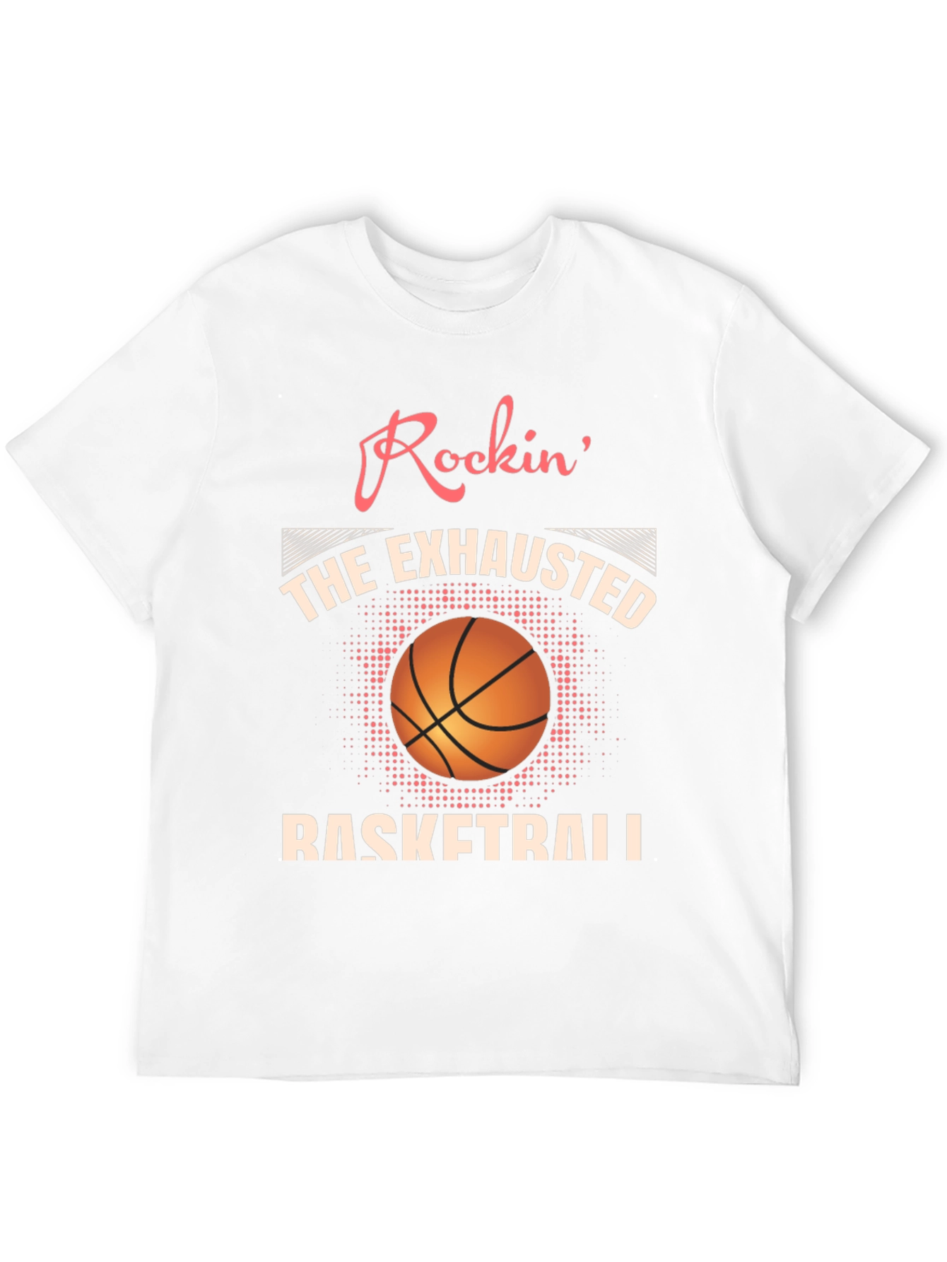 Rockin Exhausted Basketball Graphic Tee