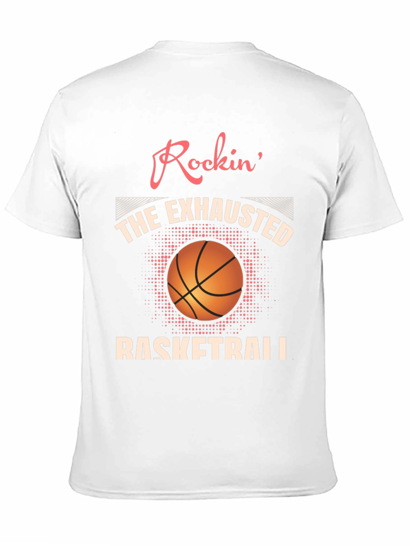 Rockin Exhausted Basketball Graphic Tee