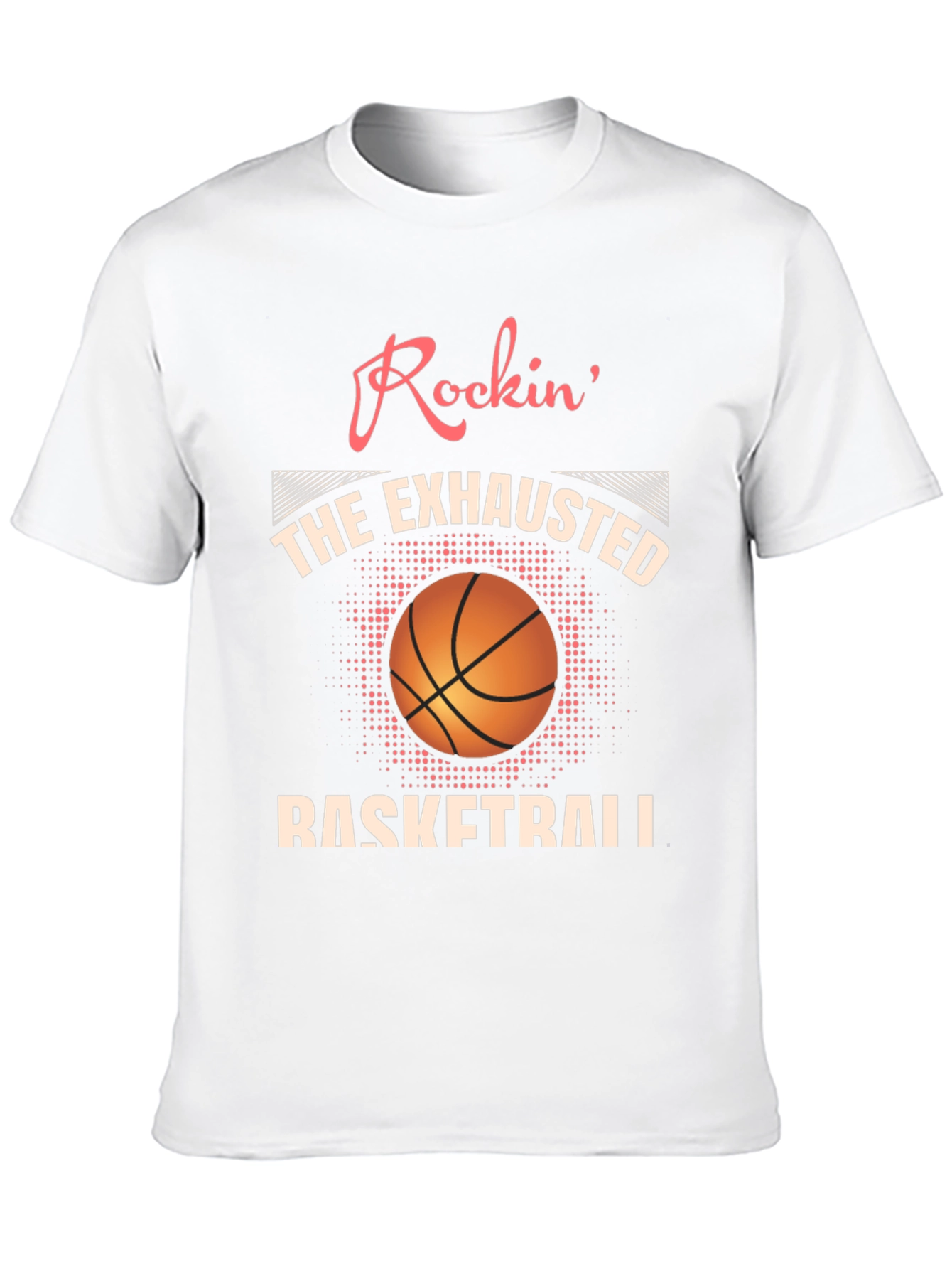 Rockin Exhausted Basketball Graphic Tee