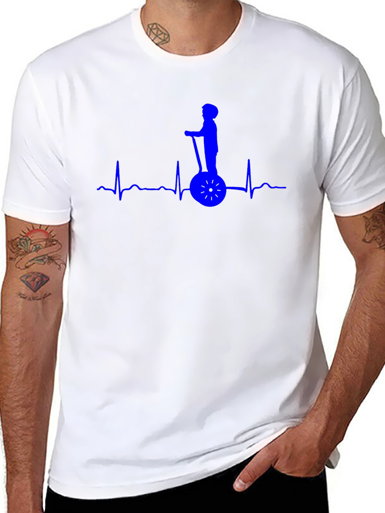 Unicycle Pulse T-Shirt - Black Cotton