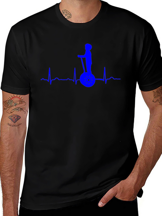 Unicycle Pulse T-Shirt - Black Cotton