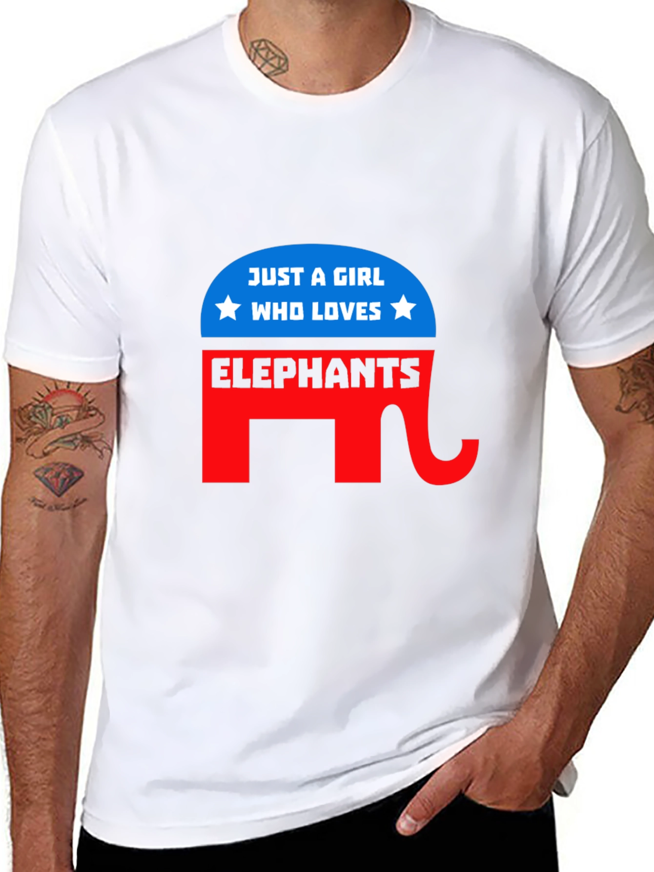 Girl Loves Elephants T-Shirt