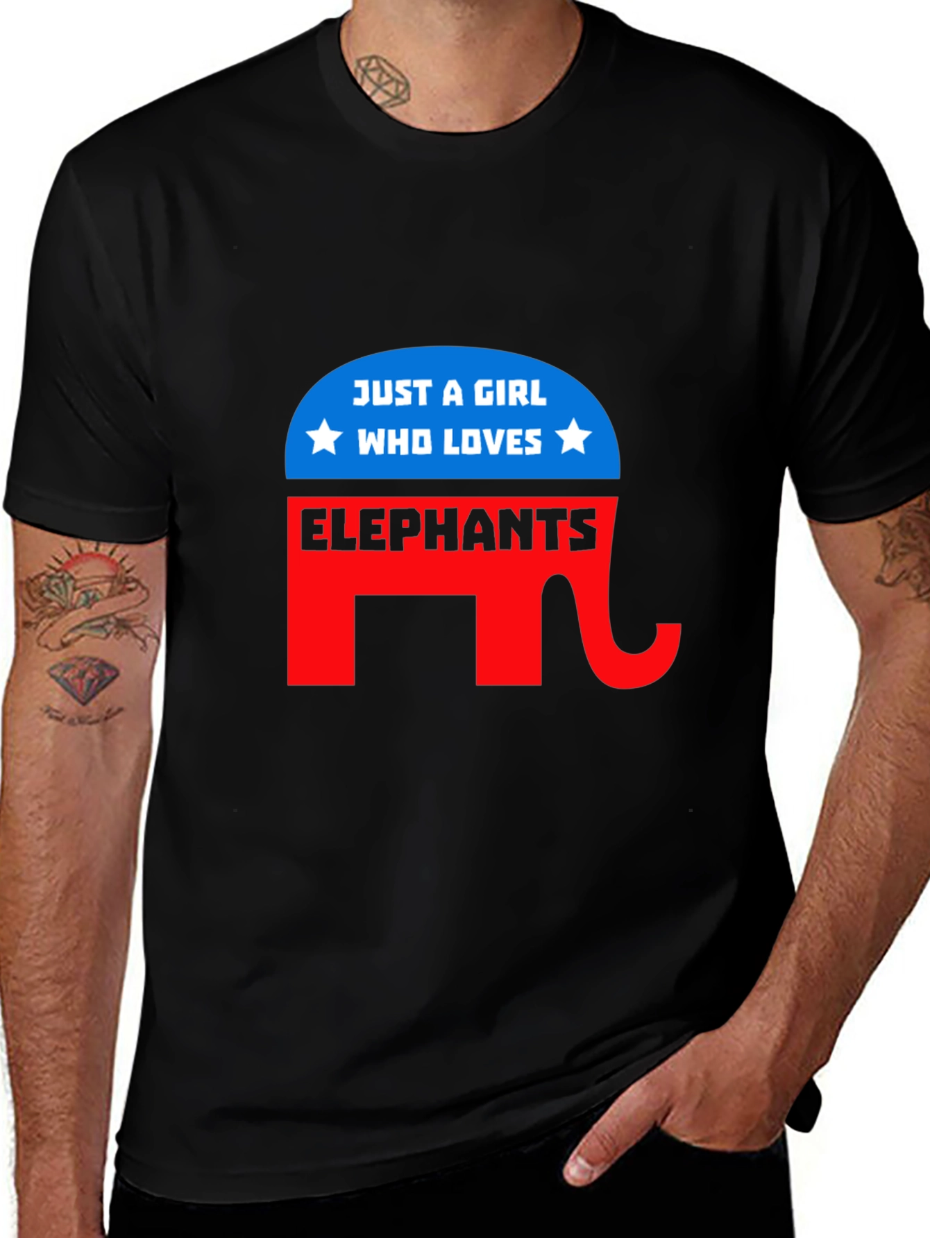 Girl Loves Elephants T-Shirt