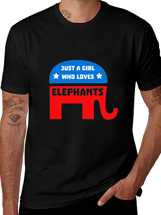 Girl Loves Elephants T-Shirt
