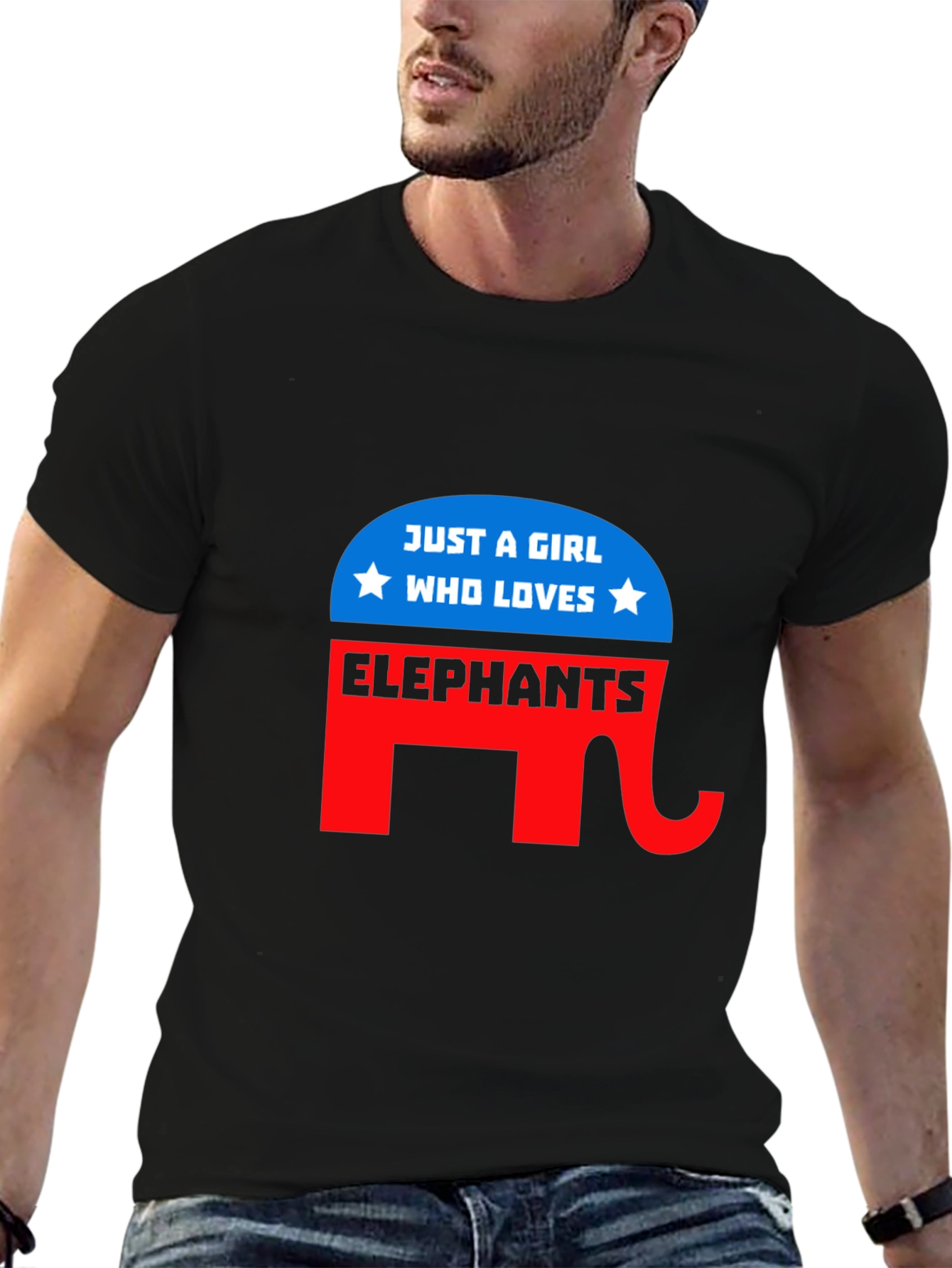 Girl Loves Elephants T-Shirt