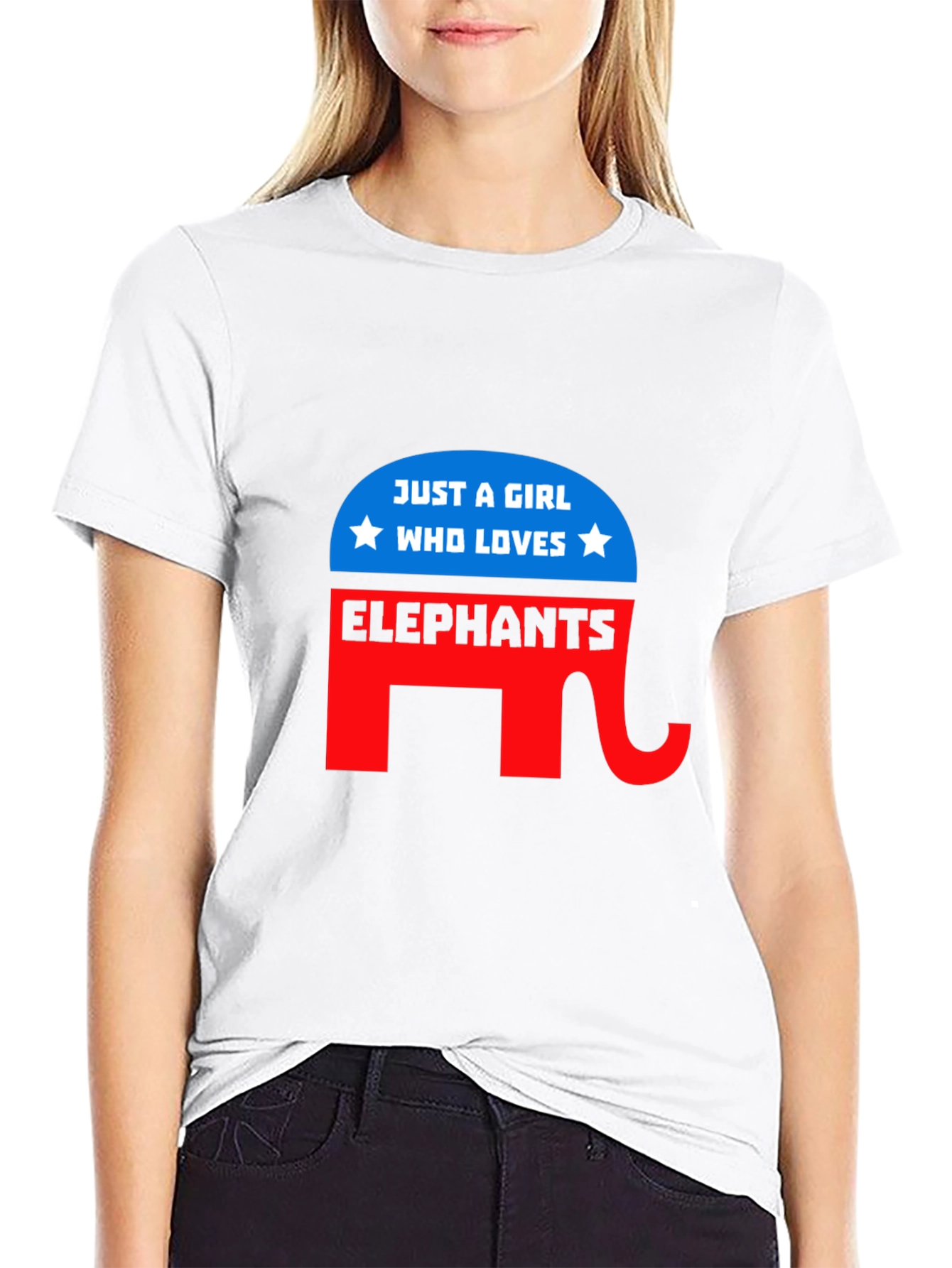Girl Loves Elephants T-Shirt