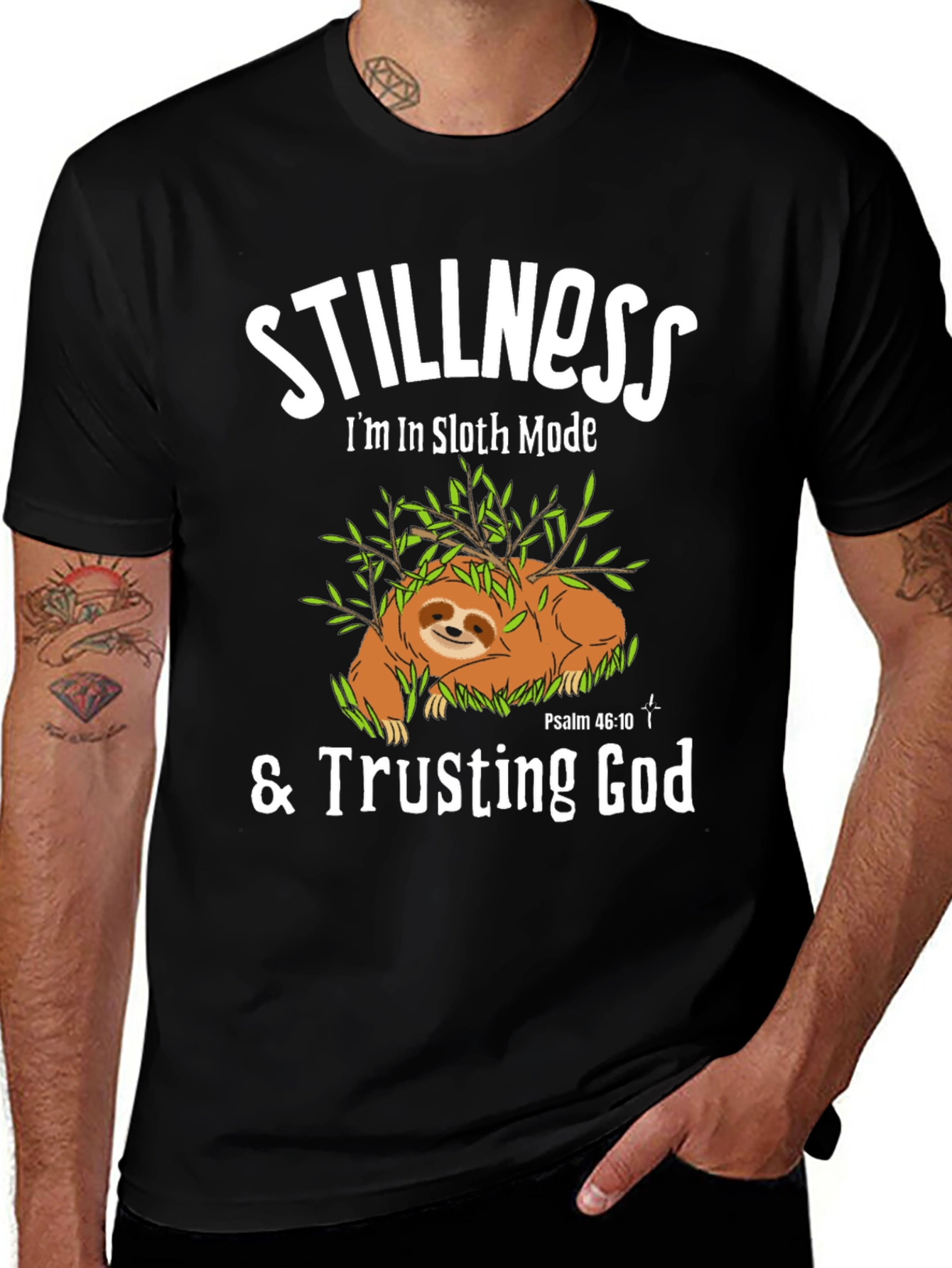 Stillness Sloth Mode T-Shirt - Trusting God Tee