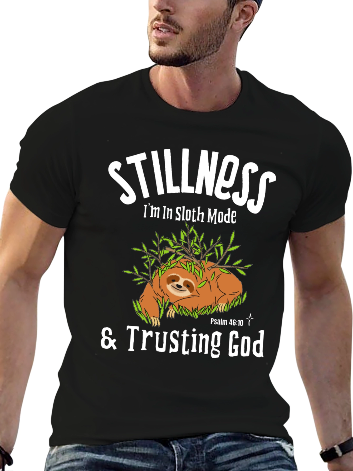 Stillness Sloth Mode T-Shirt - Trusting God Tee