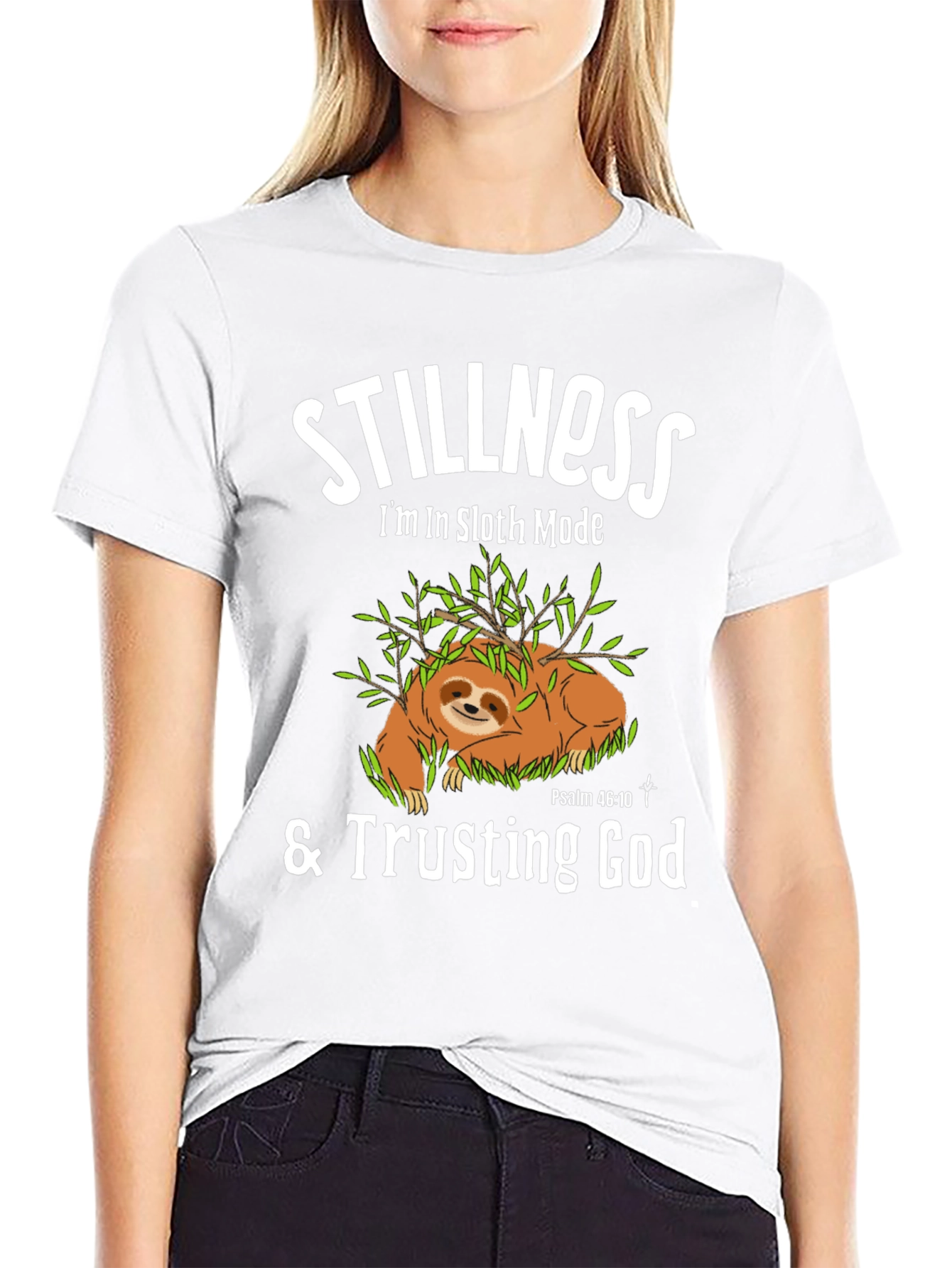 Stillness Sloth Mode T-Shirt - Trusting God Tee
