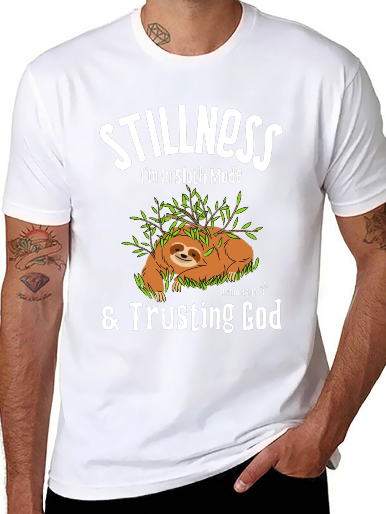 Stillness Sloth Mode T-Shirt - Trusting God Tee