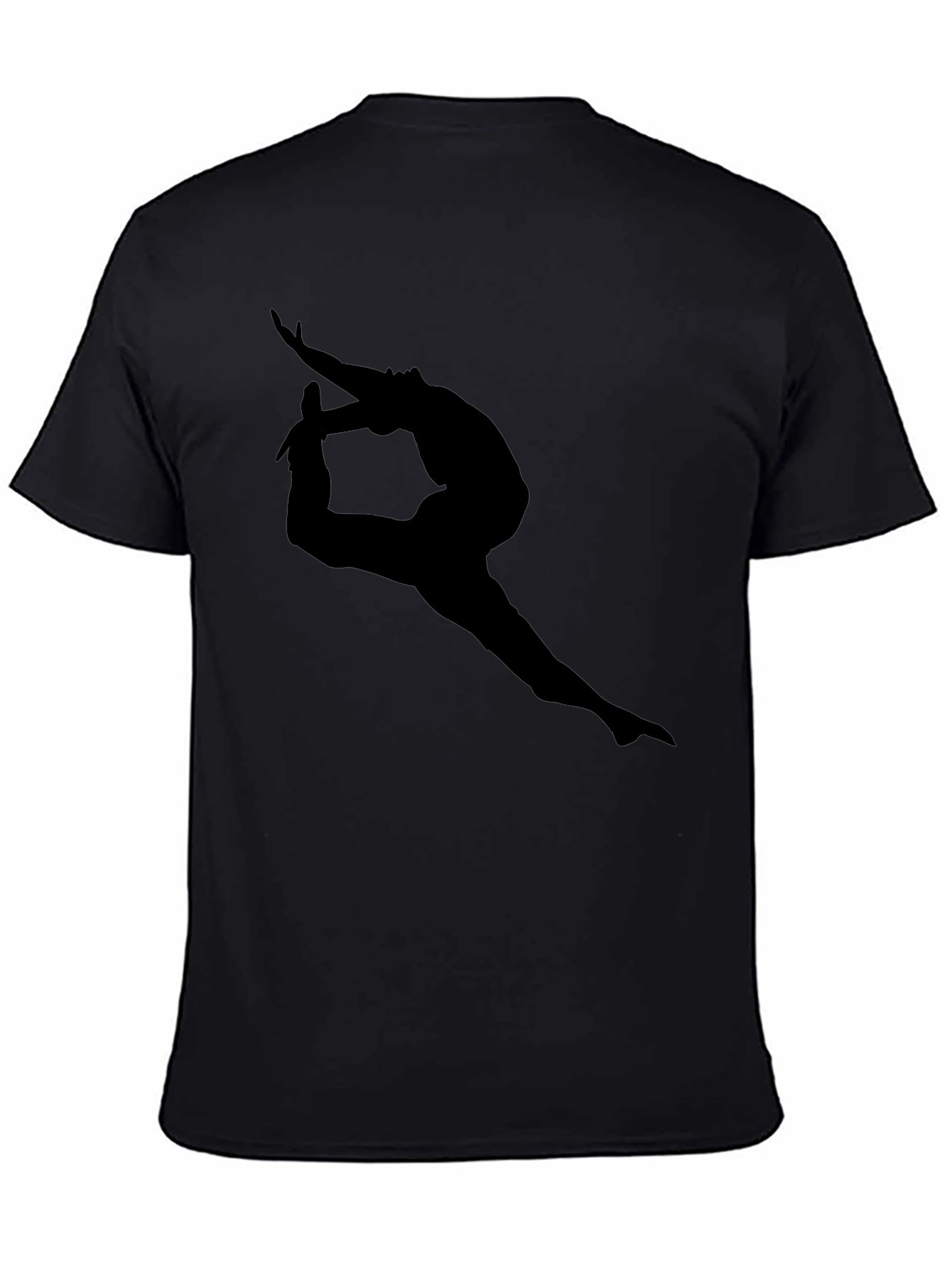 Yoga Silhouette Black T-Shirt