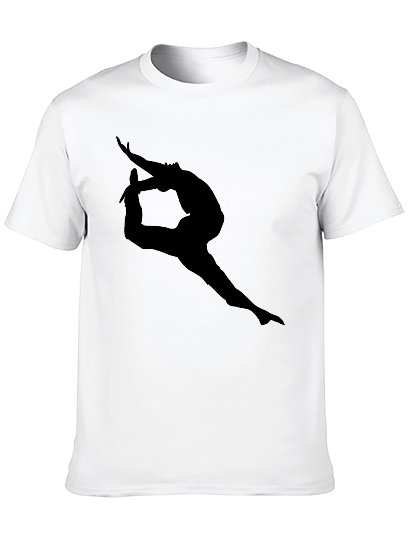 Yoga Silhouette Black T-Shirt