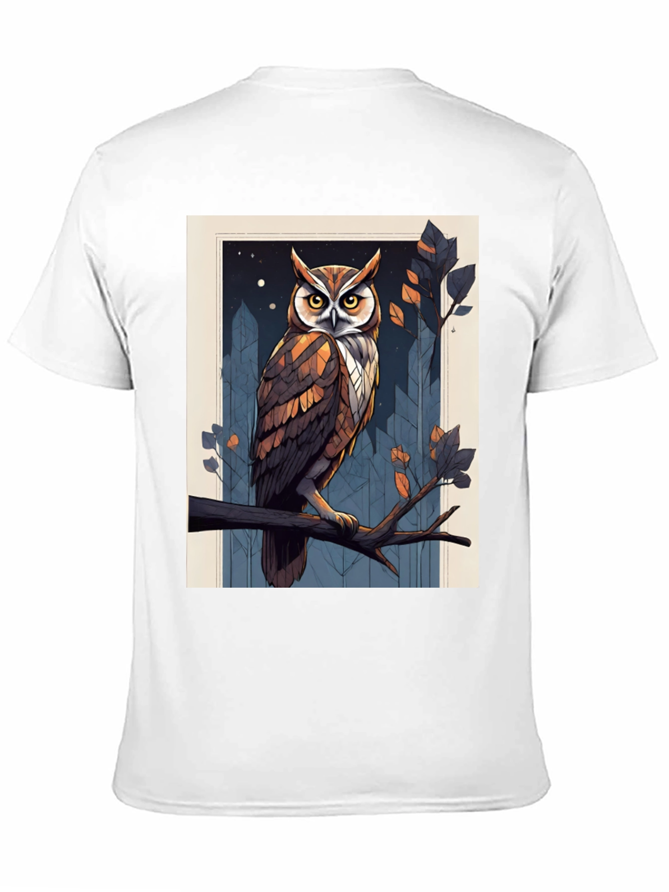 Owl Graphic Print T-Shirt - Mens Fashion Tee