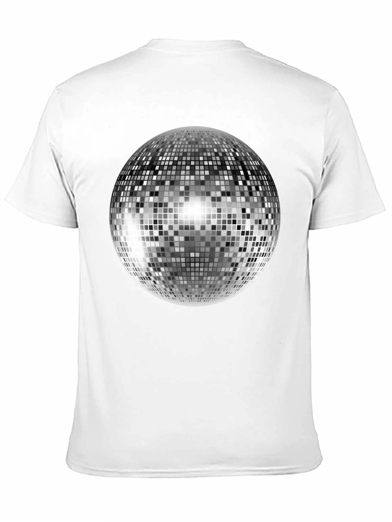 Disco Ball T-Shirt - Black Cotton Tee
