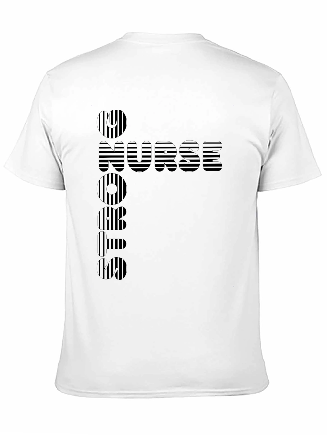 RN Nurse Striped Graphic Tee