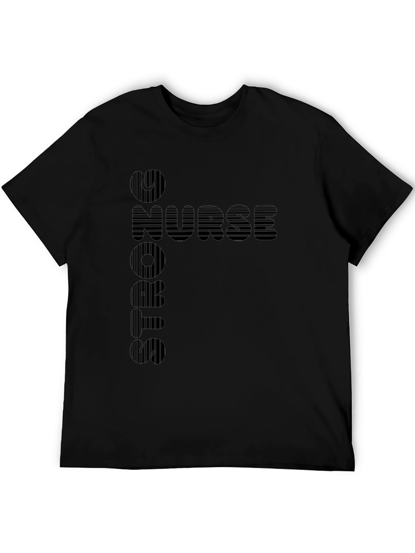 RN Nurse Striped Graphic Tee