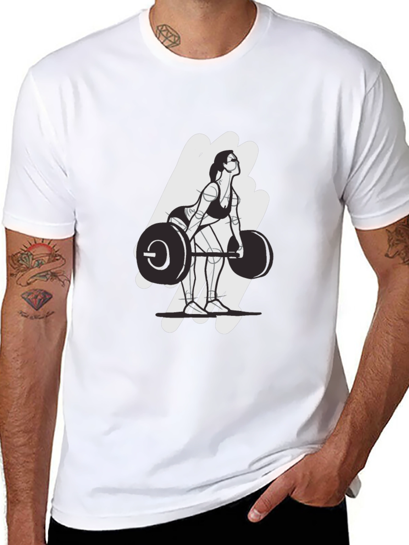 Weightlifting Womans Graphic Tee - Black